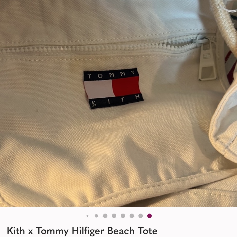 Tommy Hilfiger Tri-Color Beach Tote - Picture 8 of 8